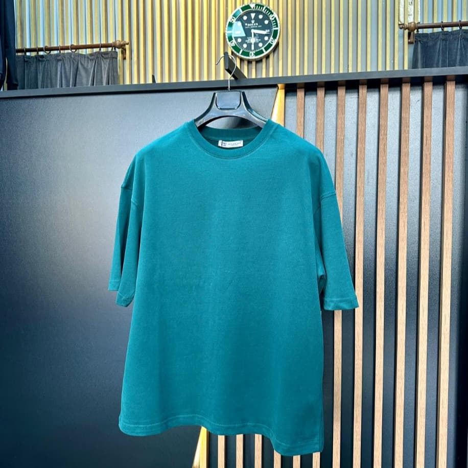 BASIC T-SHIRT PETROL YEŞİLİ - 1